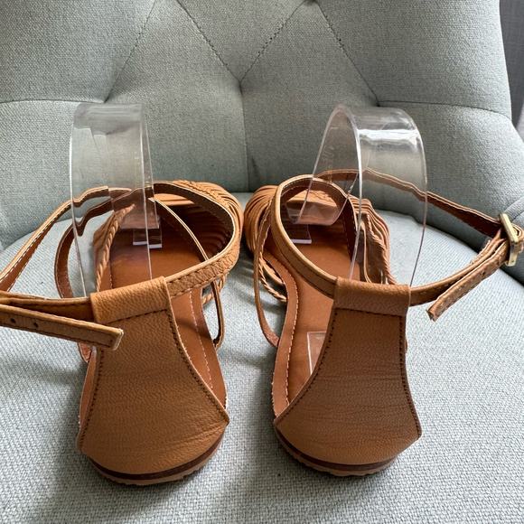 Anthropologie Edie Woven Sandals Women's 10 Strappy Coastal Beach - Picture 6 of 13